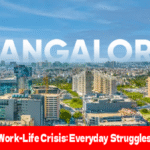 Bengaluru’s Work-Life Crisis: Everyday Struggles Uncovered due to traffic congestion and failing infrastructure.