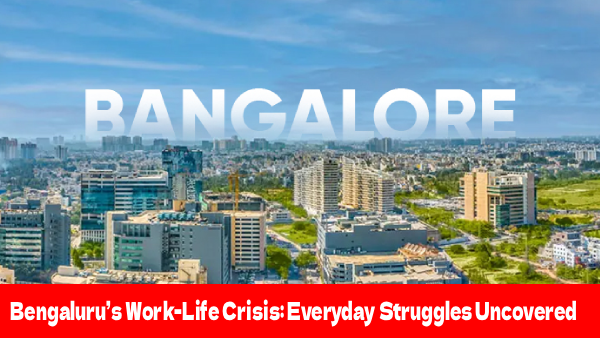 Bengaluru’s Work-Life Crisis: Everyday Struggles Uncovered due to traffic congestion and failing infrastructure.