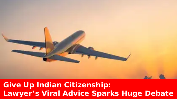 Lawyer urges Indians to give up Indian citizenship in viral social media post