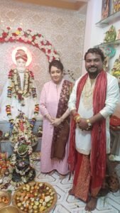 Dr. Shri Sanjoy Shastri With Acterss Chumki Chowdhury